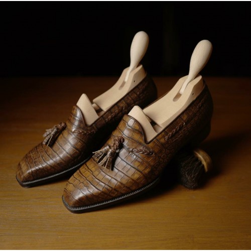CROCODILE LOAFERS FOR MR. AG